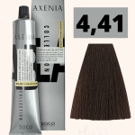 Tinte Axenia Lab 4,41. Castaño Cobrizo Ceniza. 100 ml.