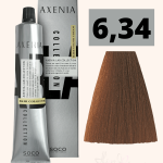 Tinte Axenia Lab 6,34. Rubio Oscuro Dorado Cobrizo. 100 ml.