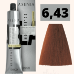 Tinte Axenia Lab 6,43. Rubio Oscuro Cobrizo Dorado. 100 ml.