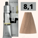Tinte Axenia Lab 8,1. Rubio Ceniza Claro. 100 ml.