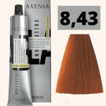 Tinte Axenia Lab 8,43. Rubio Claro Cobrizo Dorado. 100 ml.