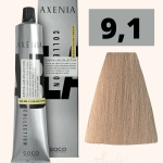 Tinte Axenia Lab 9,1. Rubio Ceniza Muy Claro. 100 ml.