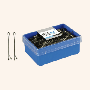 Caja Horquillas Clip Bronce Eurostil 50mm 01604 Portada