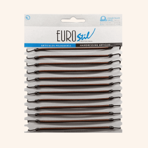 Cartón 12 Gomas Gancho Marrón Eurostil 00637 Portada